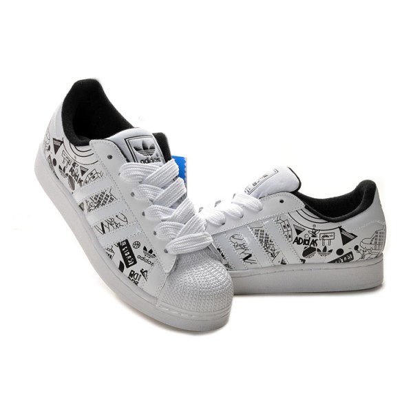 adidas superstar 2 femme noir et blanche
