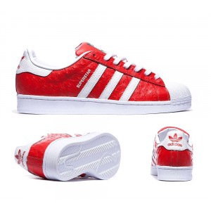 adidas superstar rouge et blanc