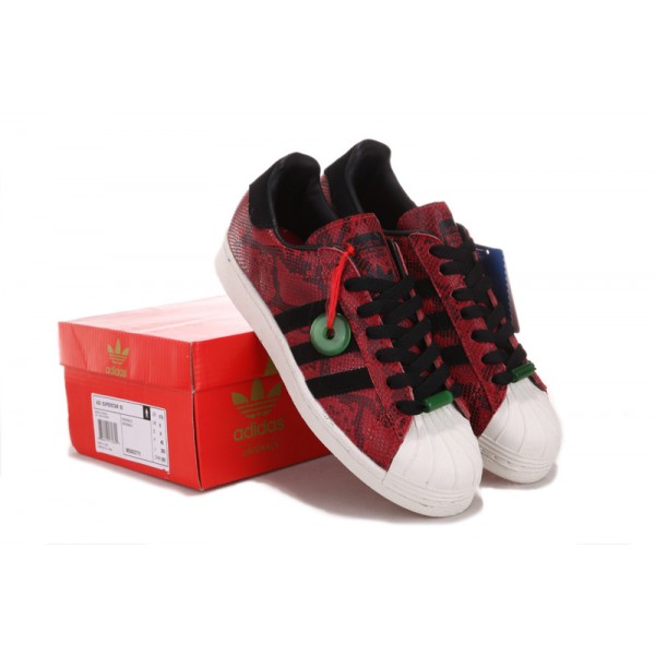 adidas superstar 80s dlx Rouge femme