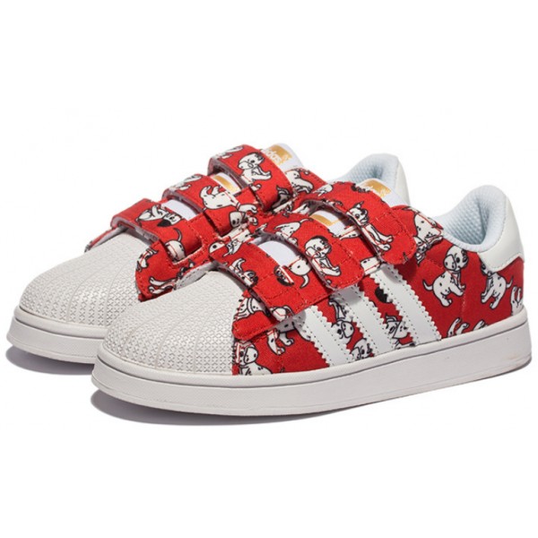 adidas superstar 2 Rouge enfant