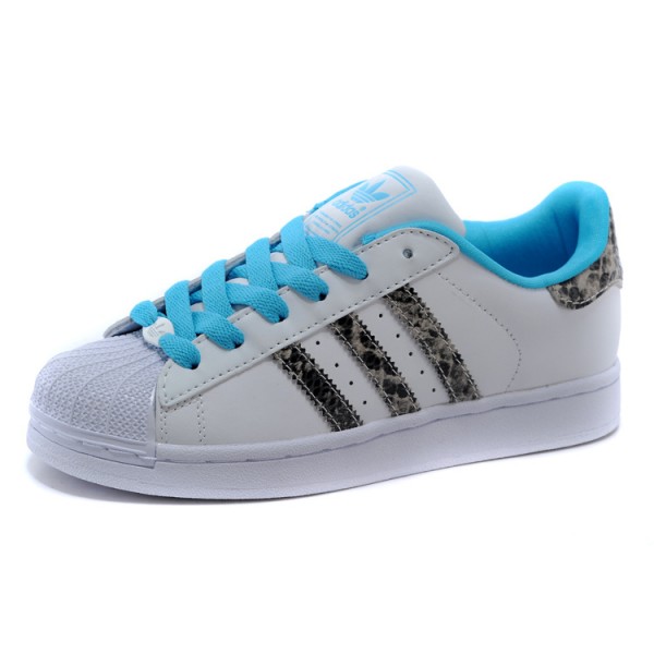 superstar slip on femme cyan