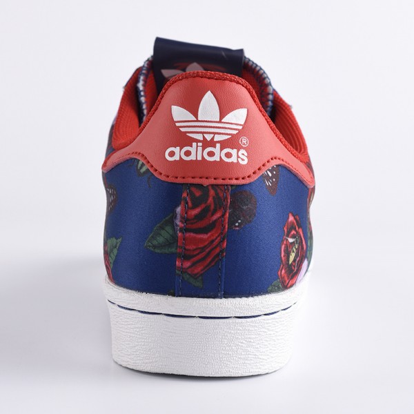 adidas superstar fleur bleu