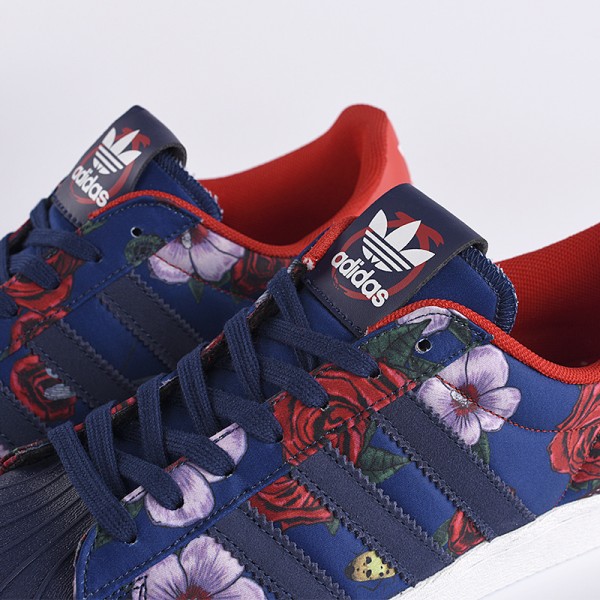 adidas superstar rouge bleu