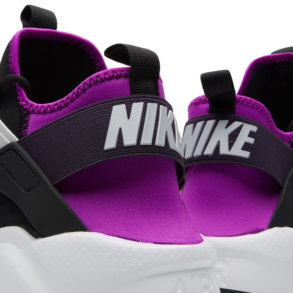 nike huarache violet et noir
