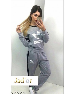 jogging gris adidas femme